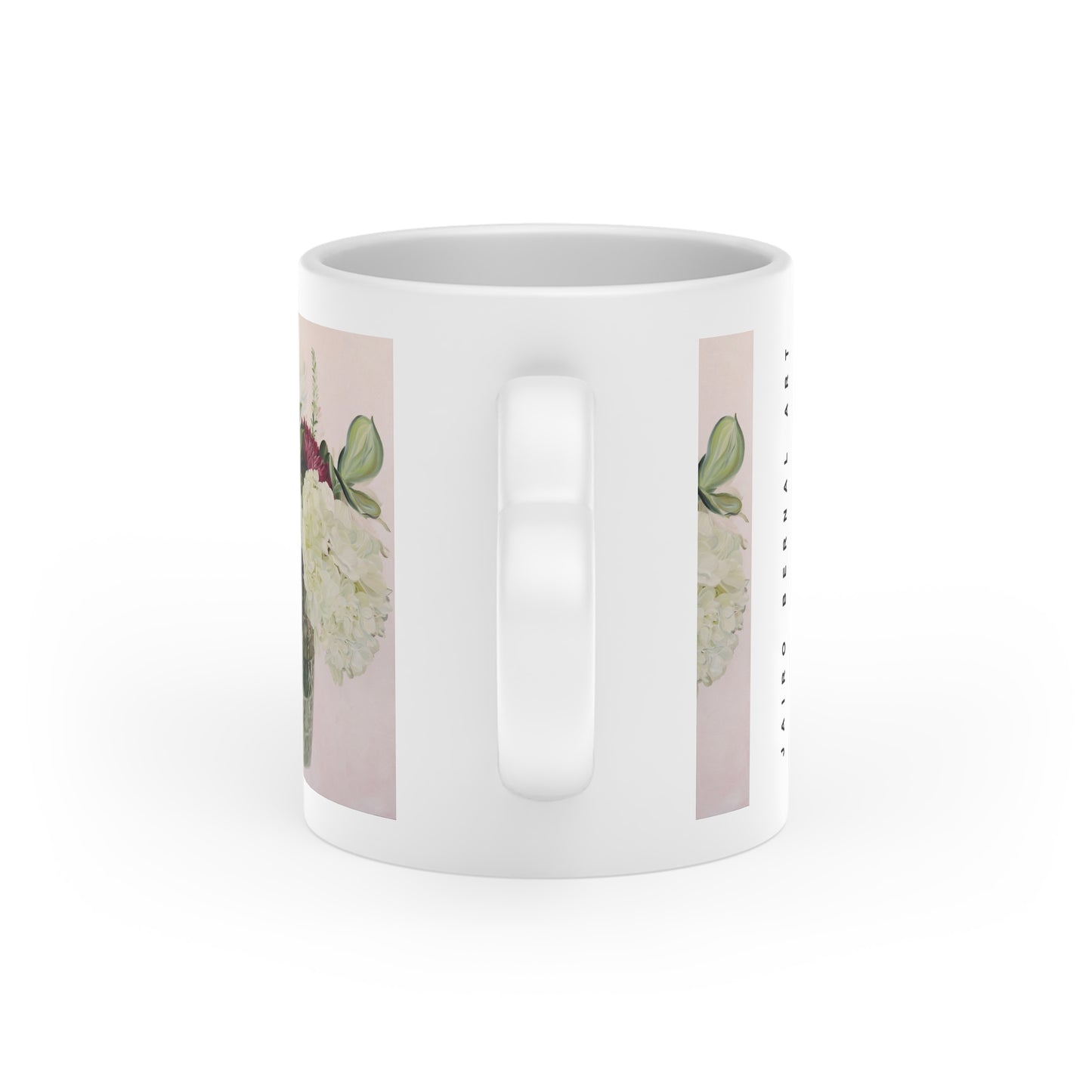 His Flowers, Heart Mug