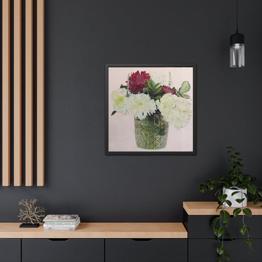 His Flowers, Semi Gloss Framed Posters